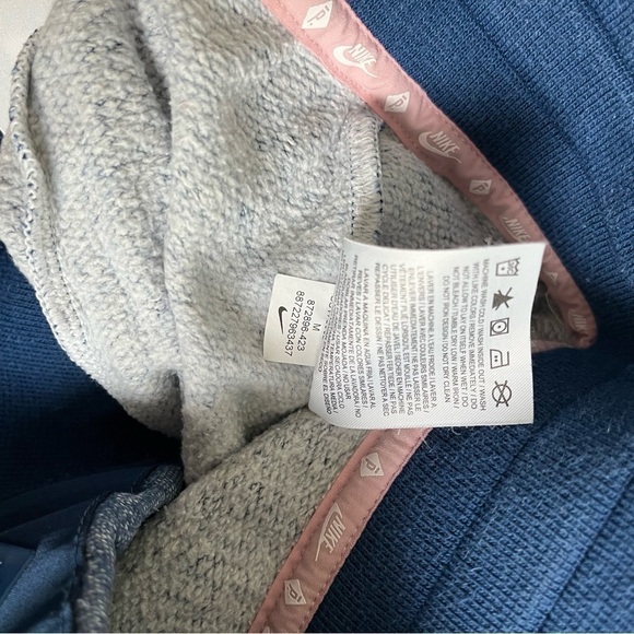 NIKE x PIGALLE sz M Blue Sweatshorts Basketball Shorts Nikelab Fleece 872896 - Picture 8 of 10